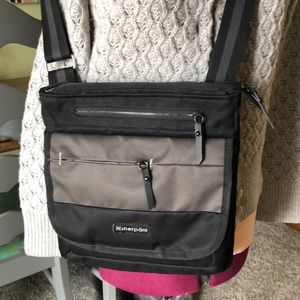 Sherpani Black and Gray Crossbody Bag